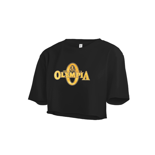 Olympia Event Crop Top Black/Gold