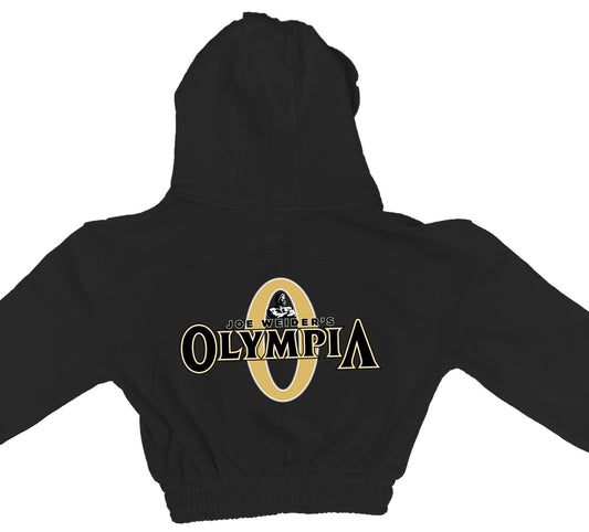 Olympia Women's Crop Full Zip Black