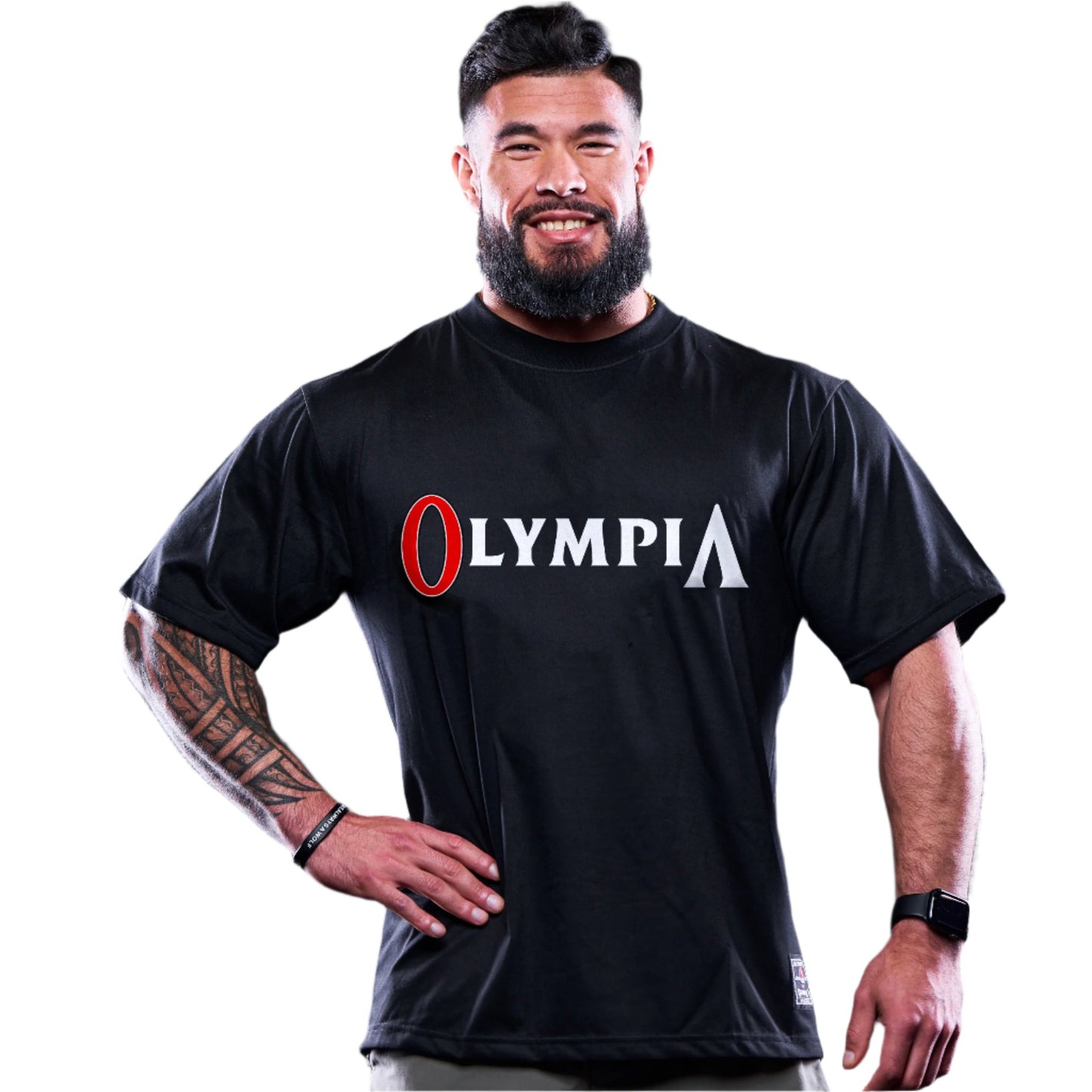 Olympia Premium Bodybuilding Black OS Tee