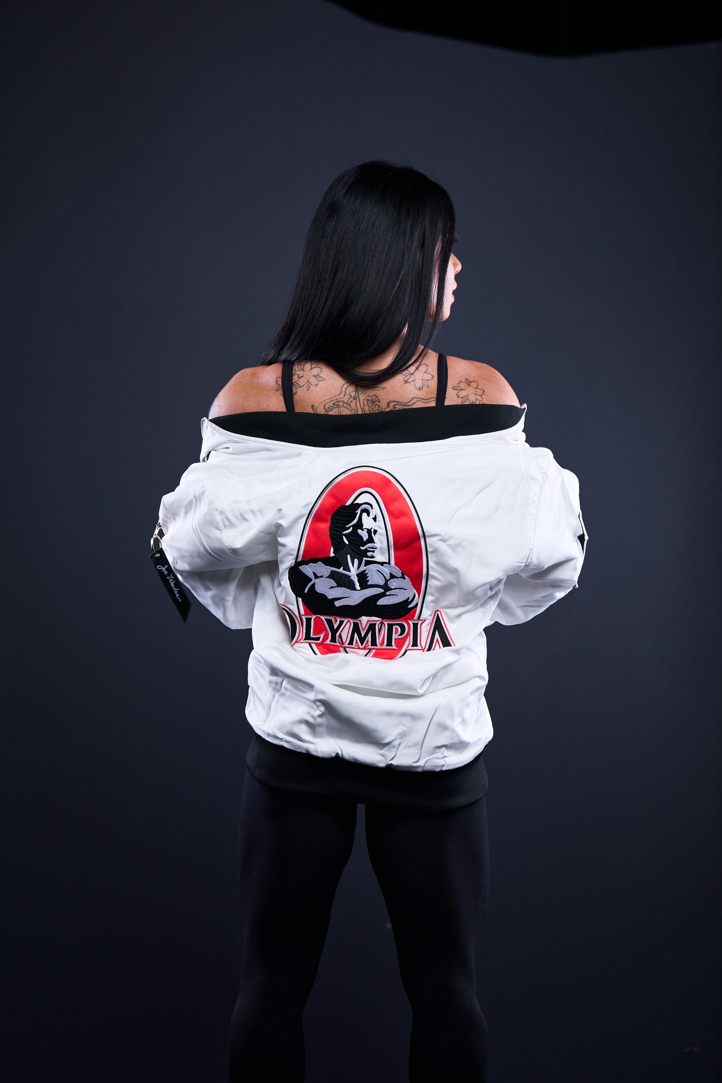 Olympia White Bomber Jacket