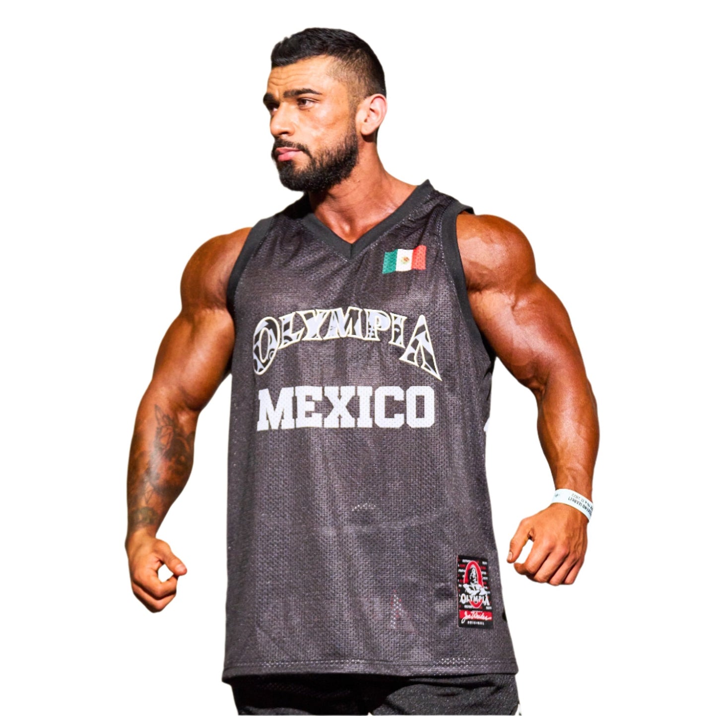 Olympia Basketball Jersey Black Mexico Design