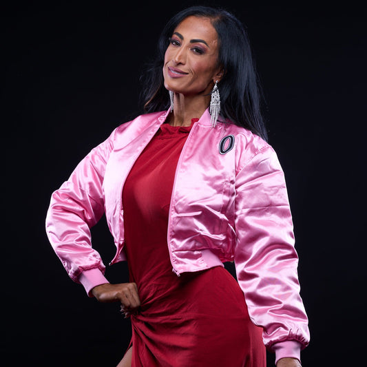 Chaqueta Bomber Corta Olympia Rosa