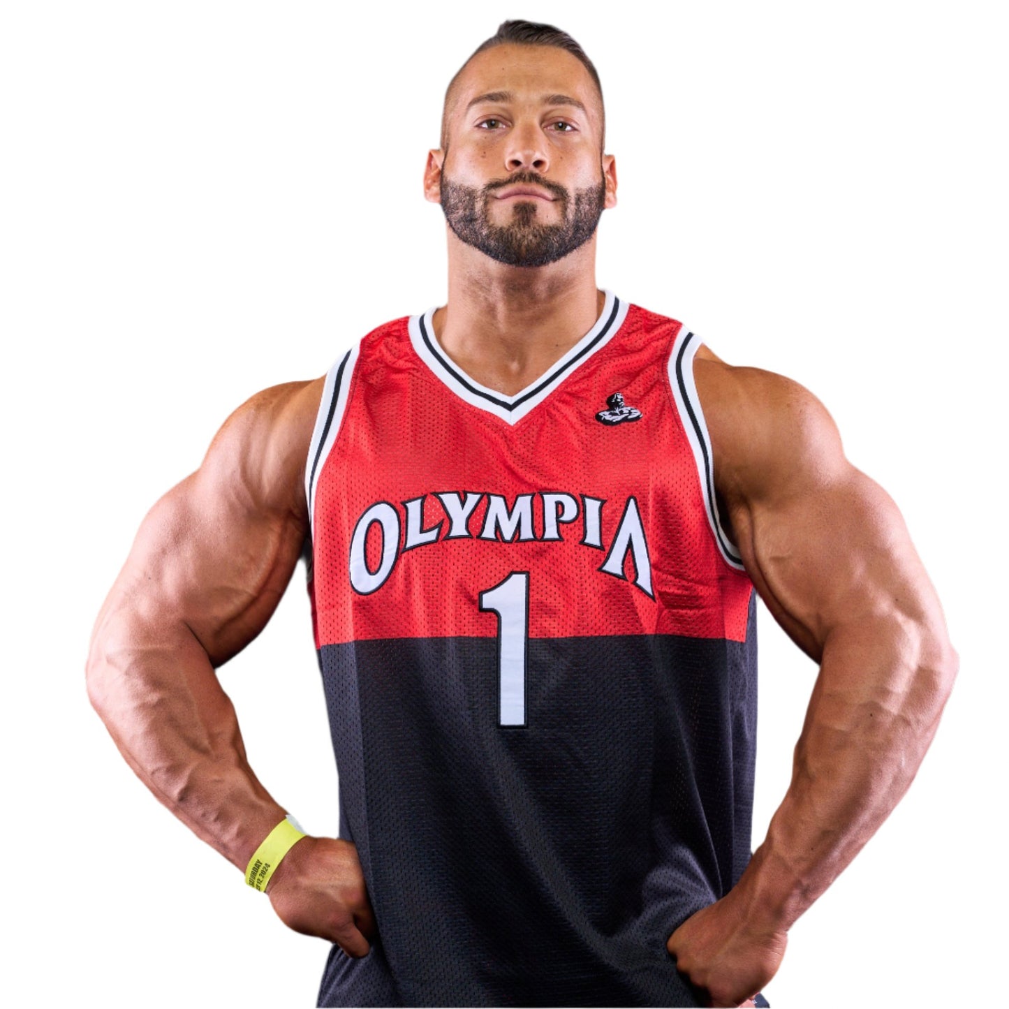 Olympia Basketball Jersey Black & Red