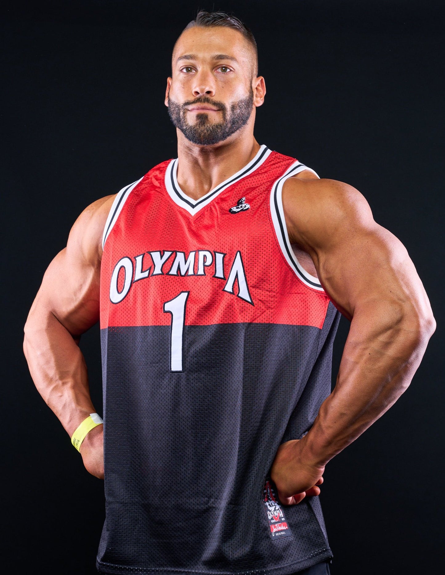 Olympia Basketball Jersey Black & Red