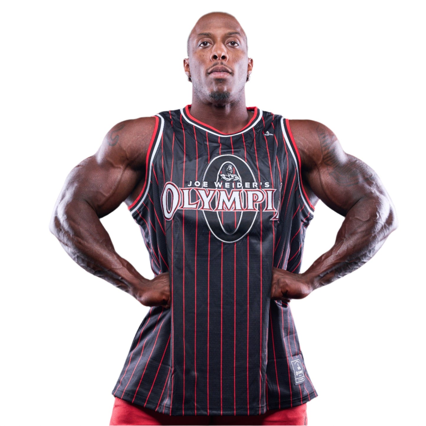 Olympia Basketball Jersey Pinstripes Black 23