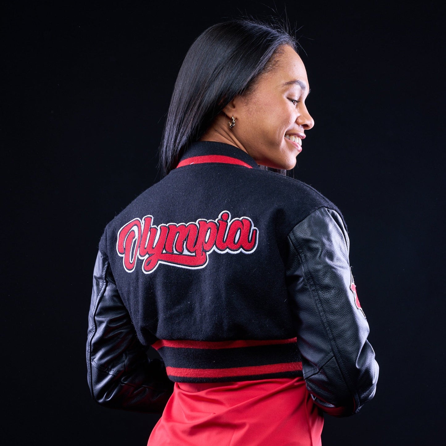 Olympia Varsity Women's Jacket Black