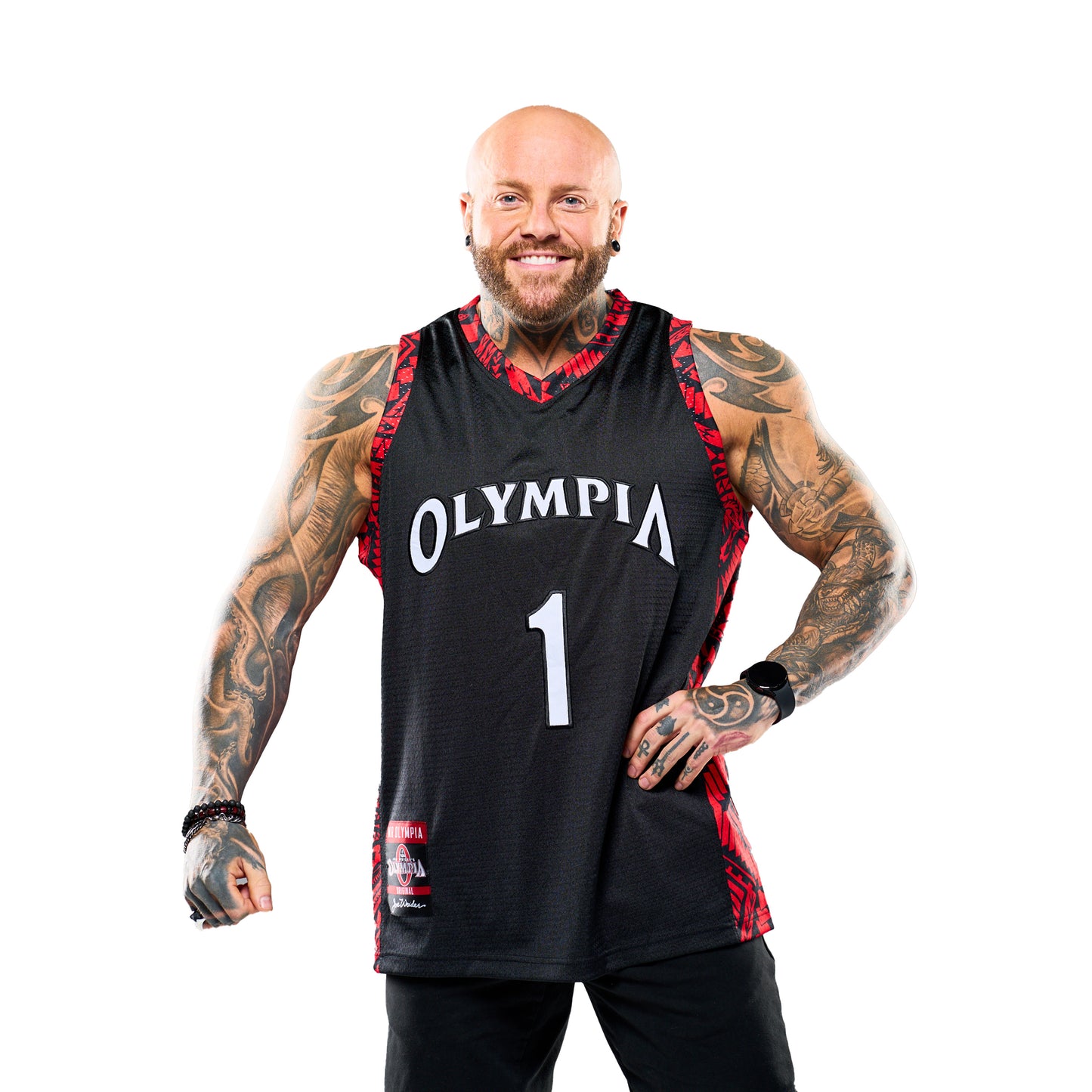 Olympia Basketball Jersey Tatau Print