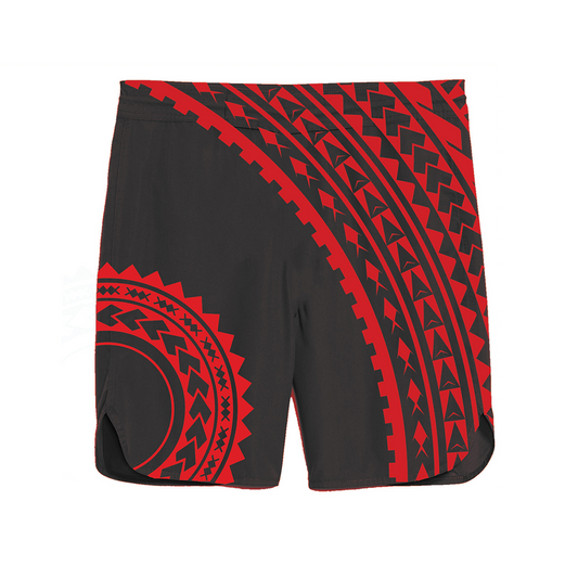 Olympia Samoa Tatau Black w/Red Shorts