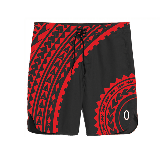 Olympia Samoa Tatau Black w/Red Shorts