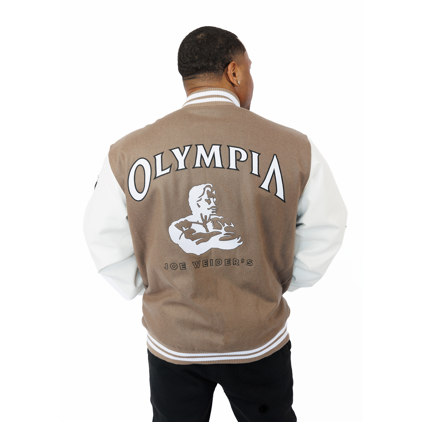 OIympia Tan Varsity Jacket