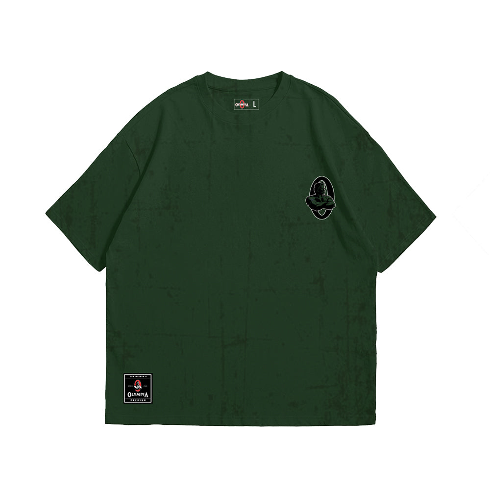 Olympia Side Print Forest Green OS Tee