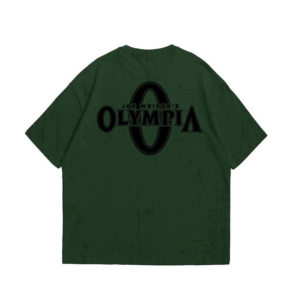 Olympia Side Print Forest Green OS Tee