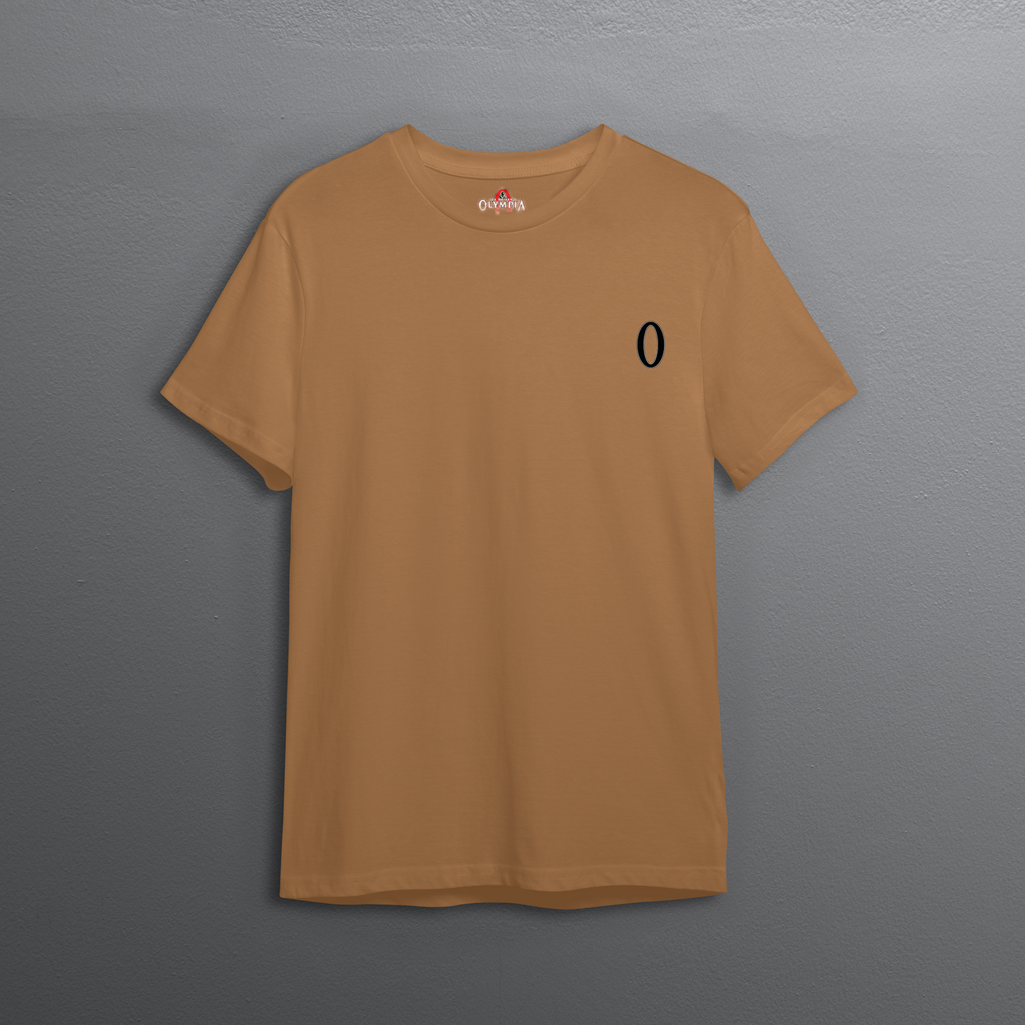 Olympia Card Graphics Basic Activewear Oversized T-shirt - Tan