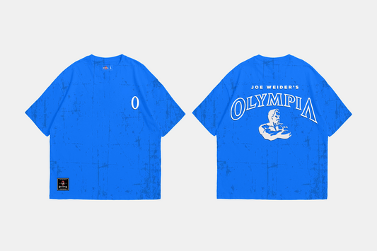 Olympia Puff Print JW Distress Blue OS Tee