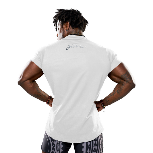 Olympia Metallic Silver Fade T-Shirt White