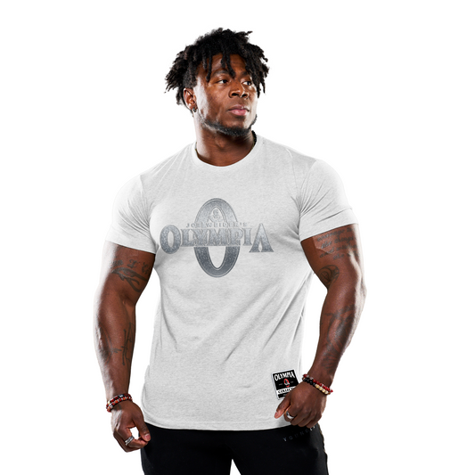 Olympia Metallic Silver Fade T-Shirt White