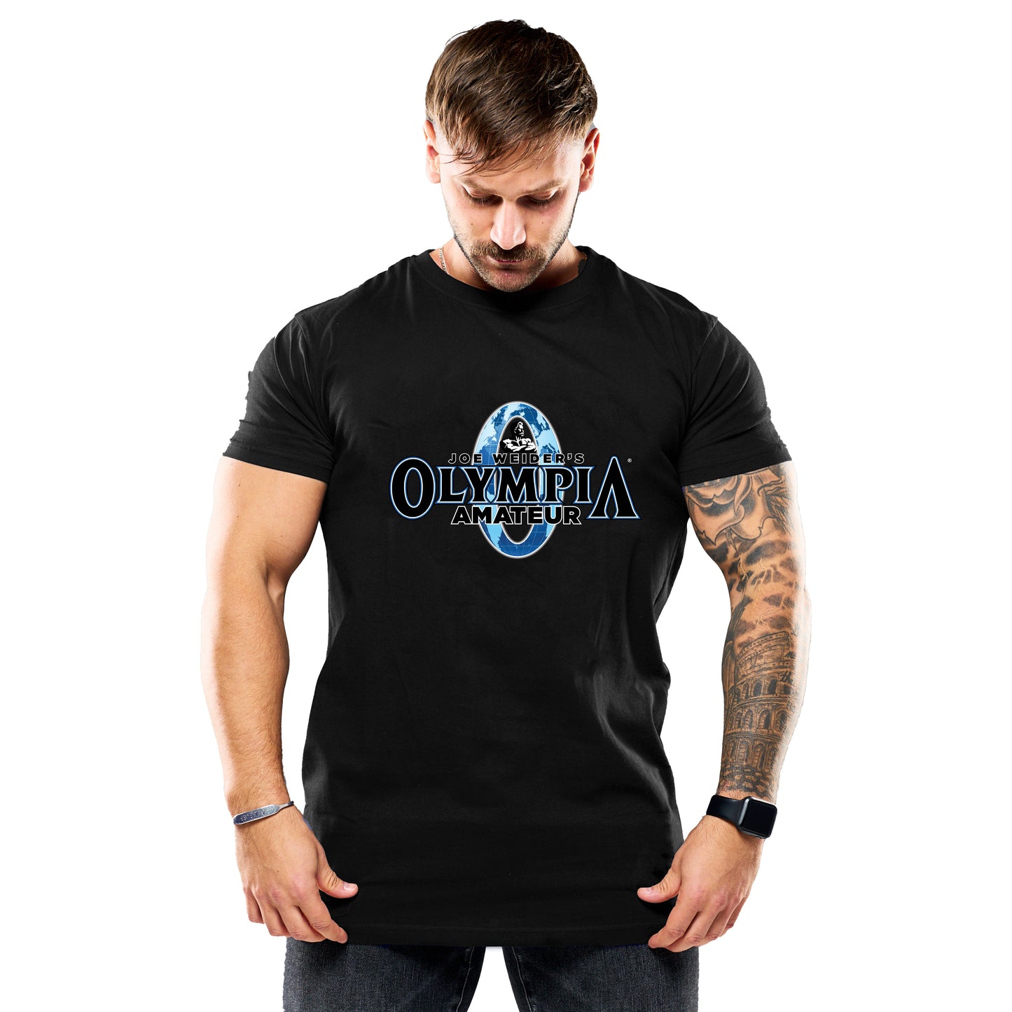 Camiseta con logo Olympia Classic Negro