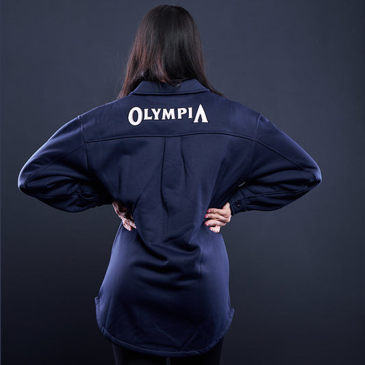 Olympia OS Button Up - Navy Blue