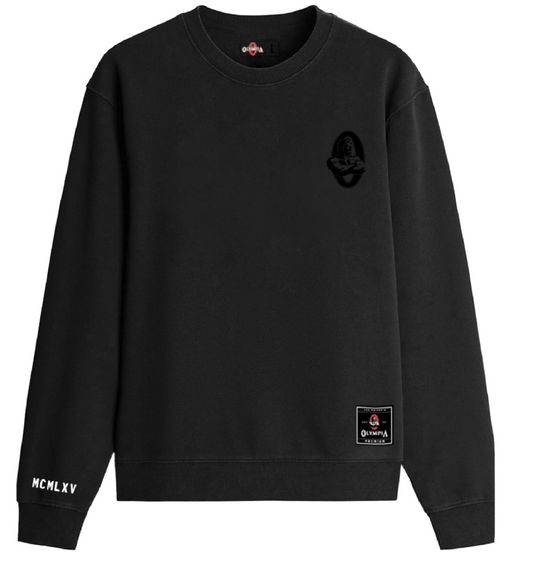 Olympia Black on Black Crewneck