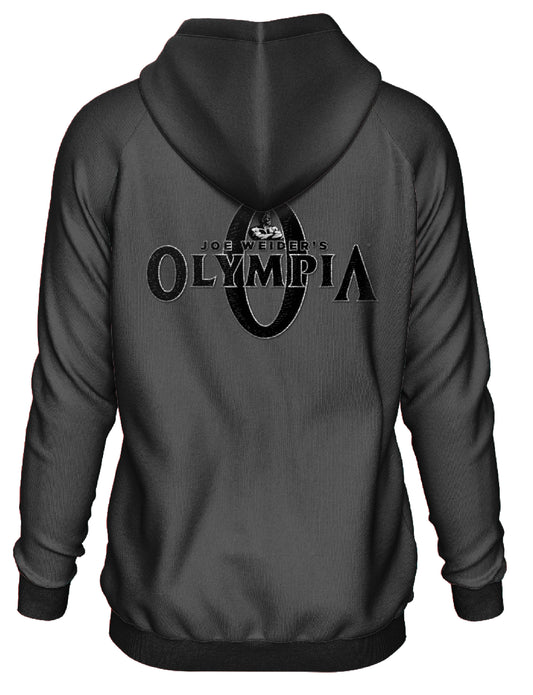 Olympia Black on Black Full Zip Hoodie