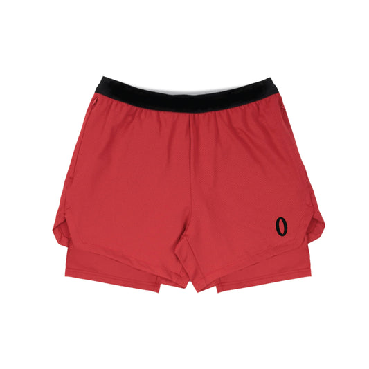 Shorts de compresión rojos Olympia