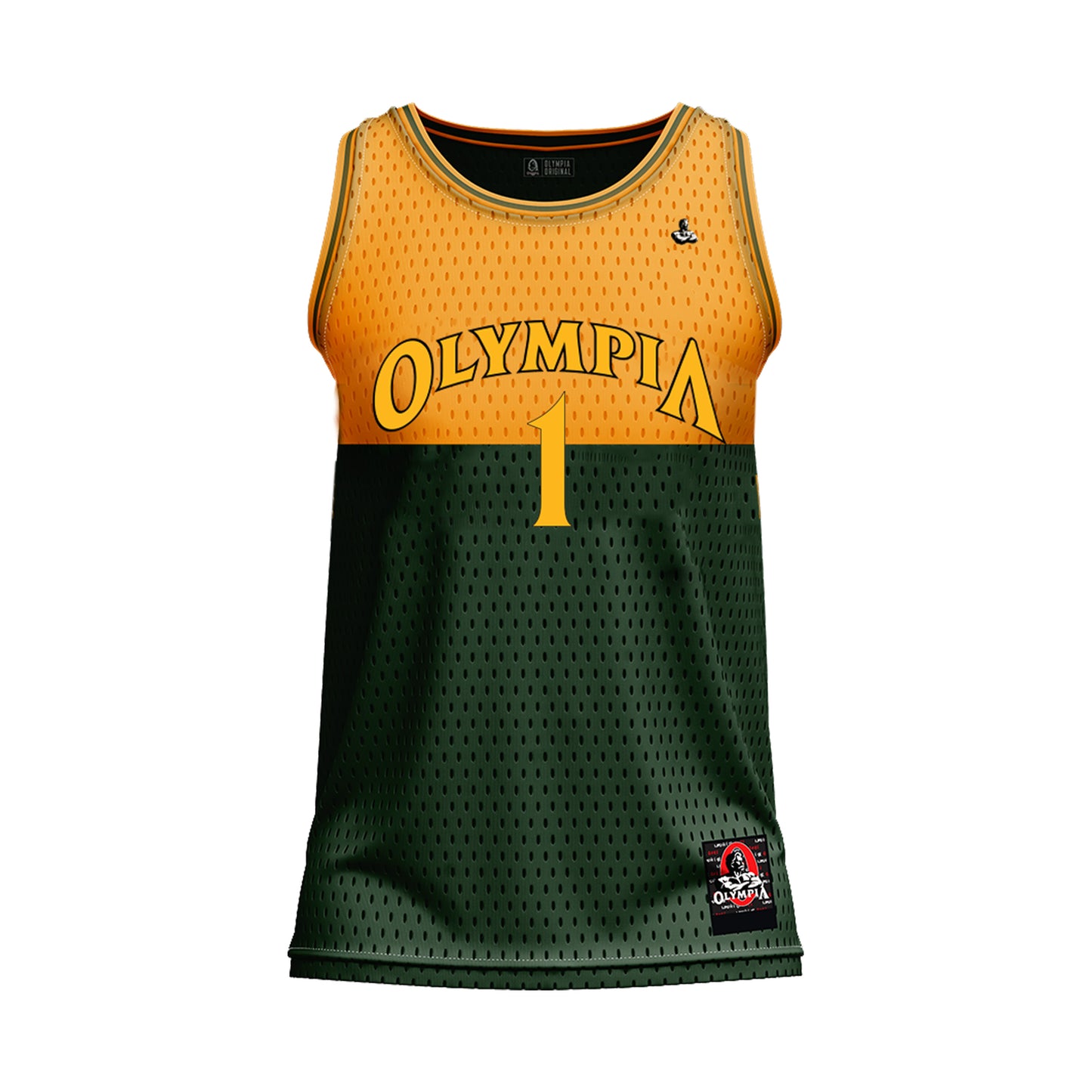 Camiseta de baloncesto Olympia verde/amarillo