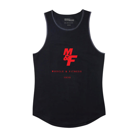 M & F Camiseta de tirantes negra de mujer
