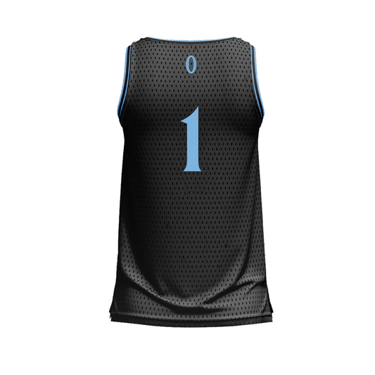 Olympia Basketball Jersey Black/Baby Blue