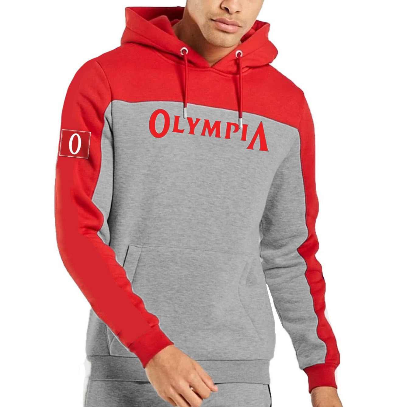 Sudadera con capucha Olympia Rojo/Gris