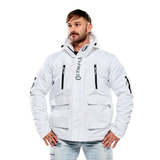 Chaqueta utilitaria Olympia de hombre blanca