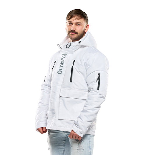 Chaqueta utilitaria Olympia de hombre blanca