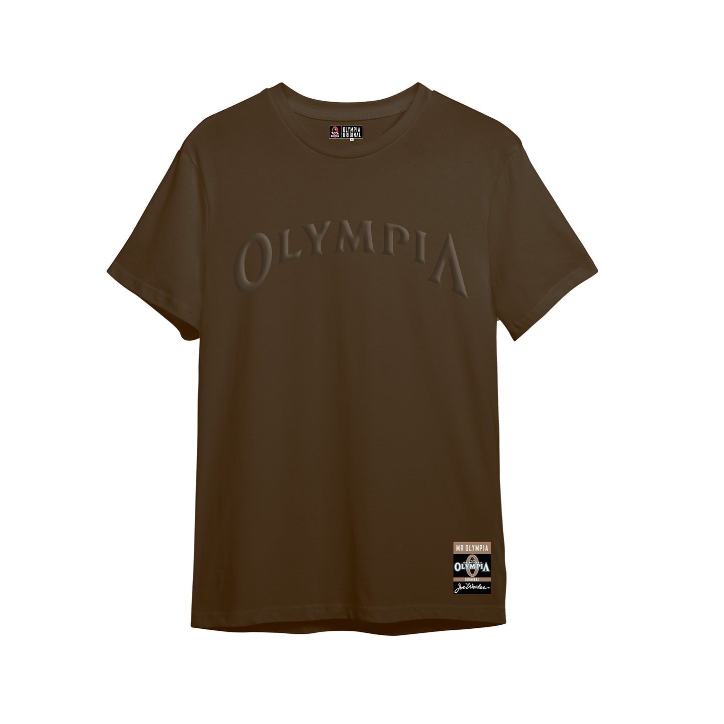 Olympia Brown Embossed T-Shirt