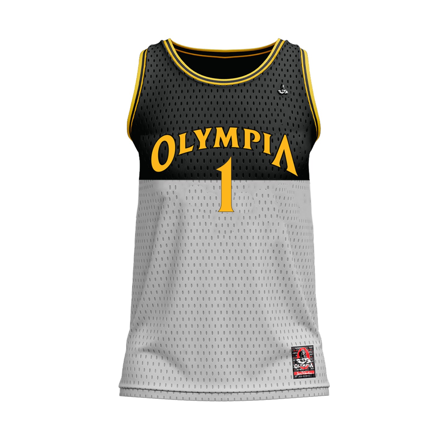 Camiseta de Baloncesto Olympia Plata/Negro