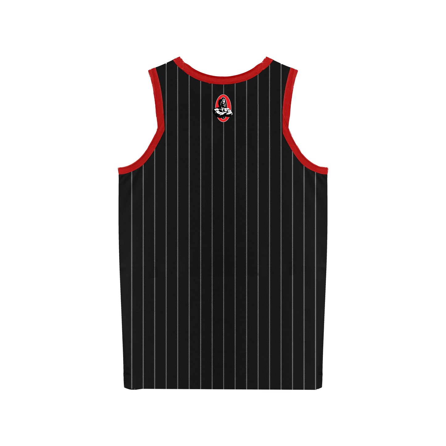 Camiseta de baloncesto Olympia a rayas negras