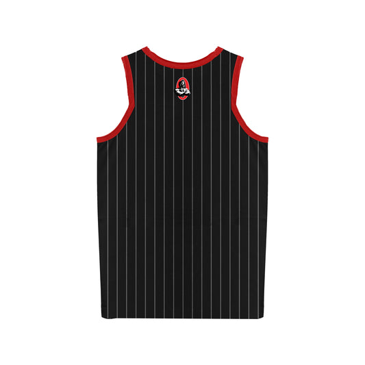 Olympia Basketball Jersey pinstripe Black