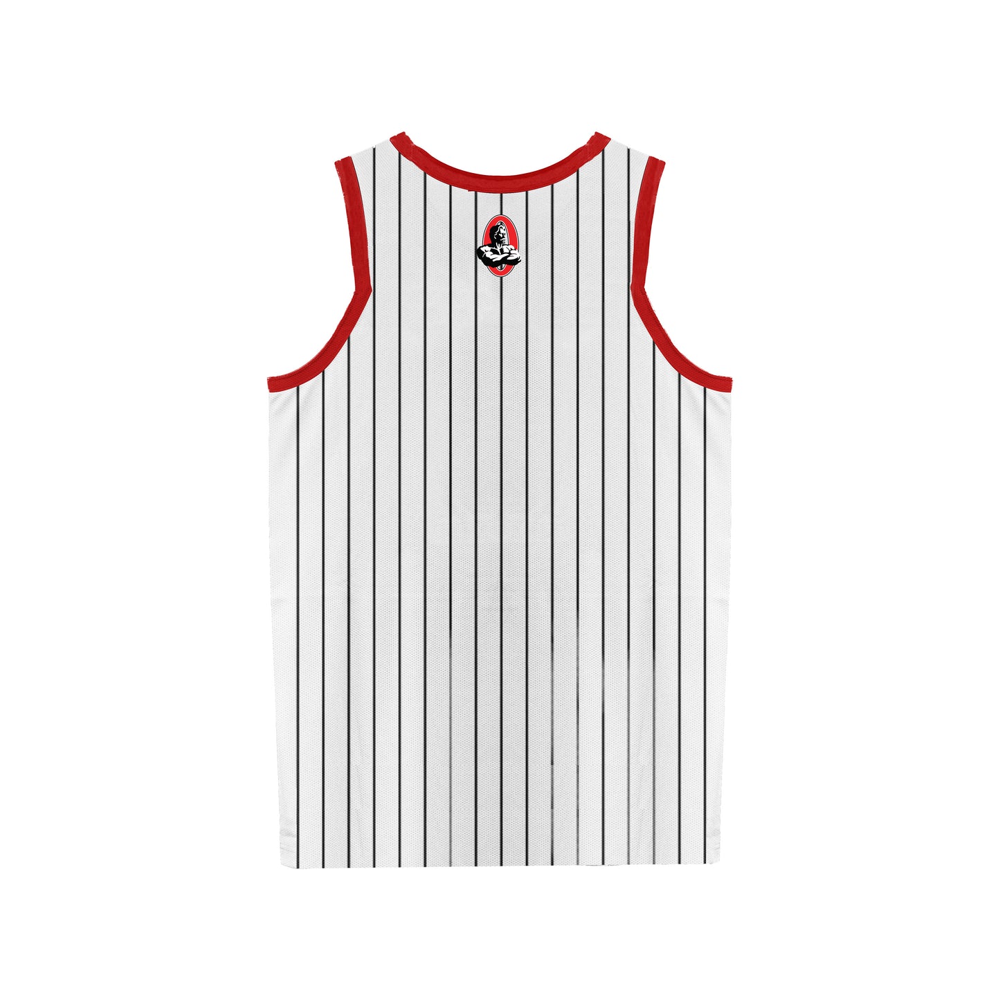 Olympia Basketball Jersey Pinstripe White