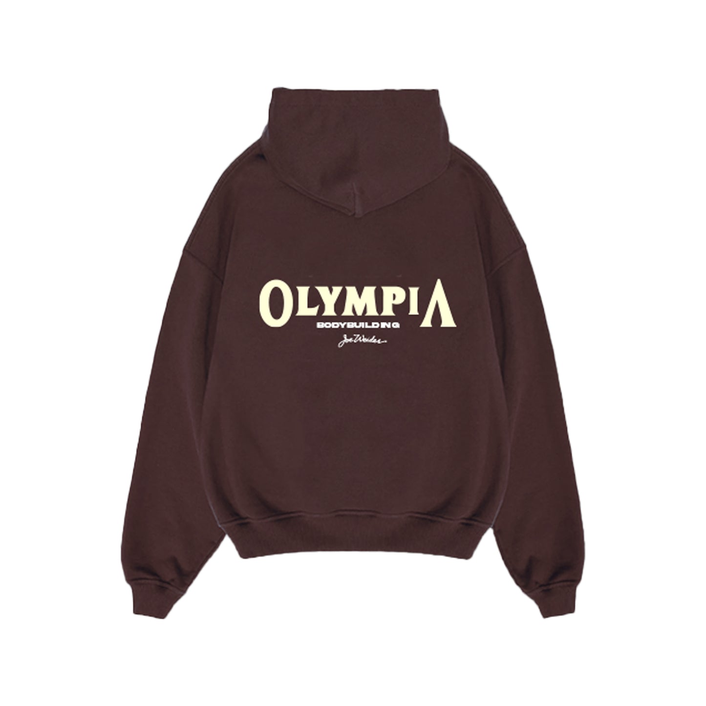 Sudadera con capucha Olympia marrón con y crema