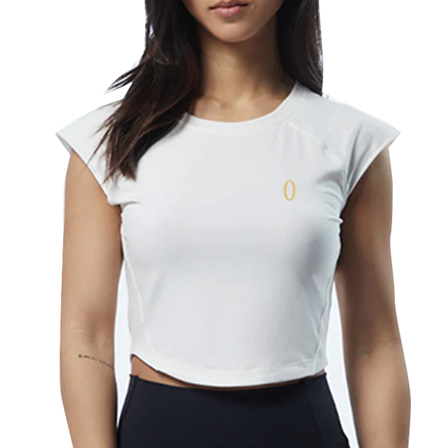 Camiseta corta ajustada Olympia Blanco