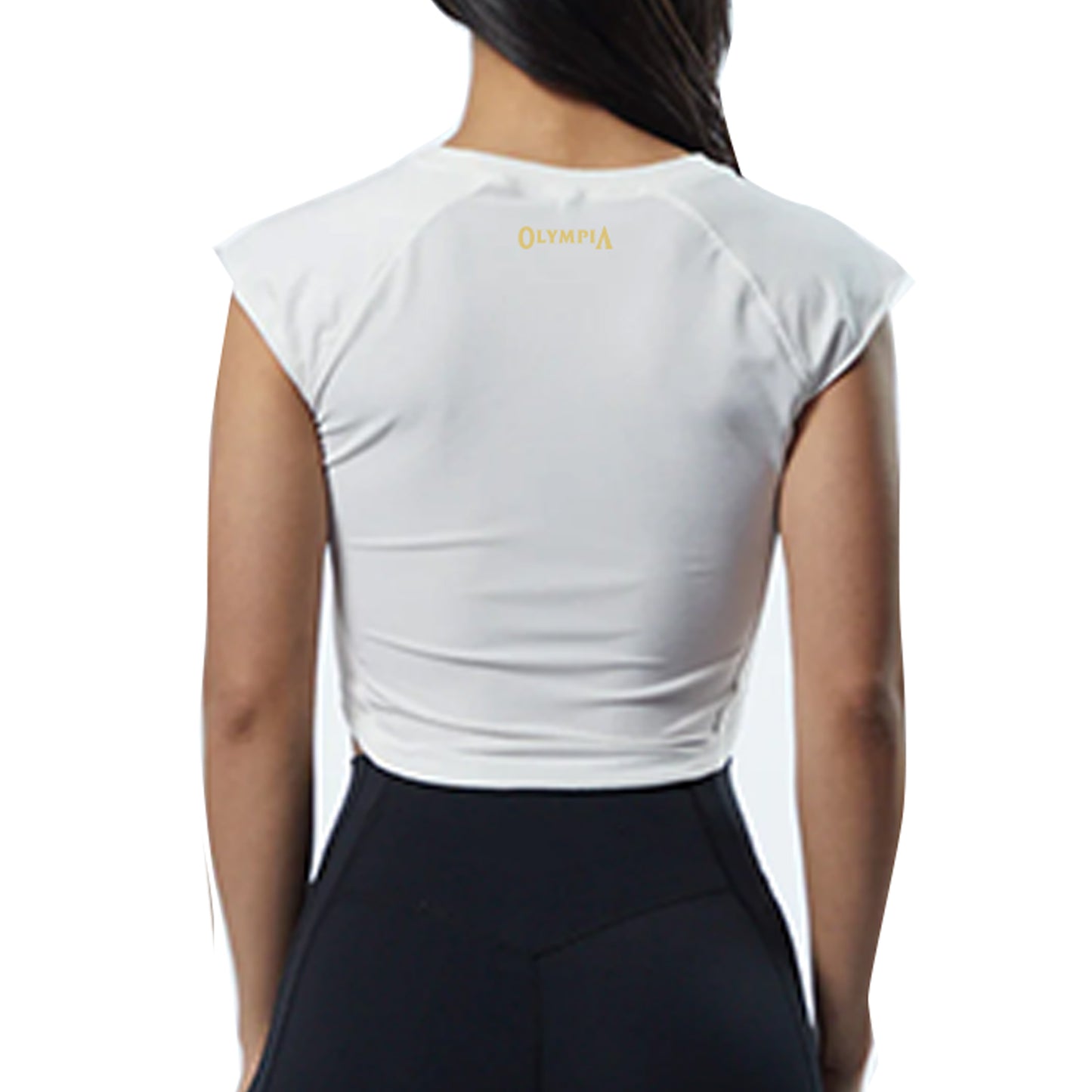 Camiseta corta ajustada Olympia Blanco